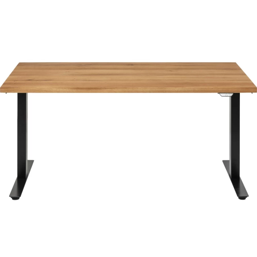 KARE Design Modern Jackie Oak Office Desk - 160x80cm Black Wooden Executive Workstation