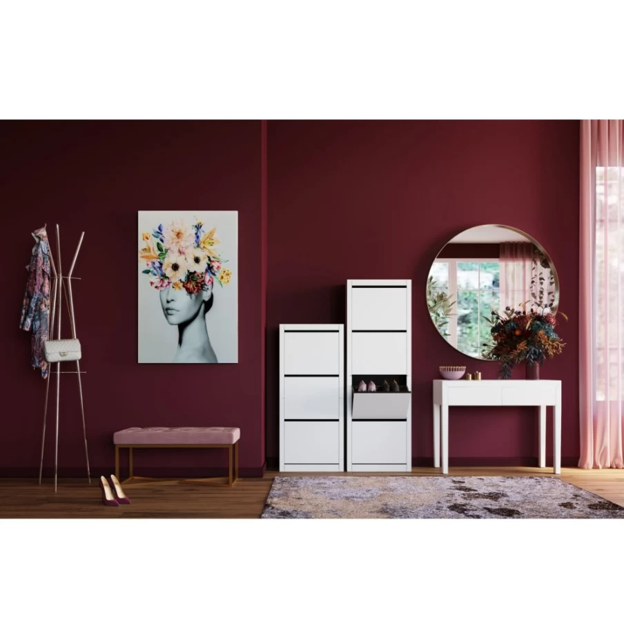 KARE Design Modern Brass Bench with Rose Gold Finish - 90cm x 40cm Crossover Style Seating Furniture