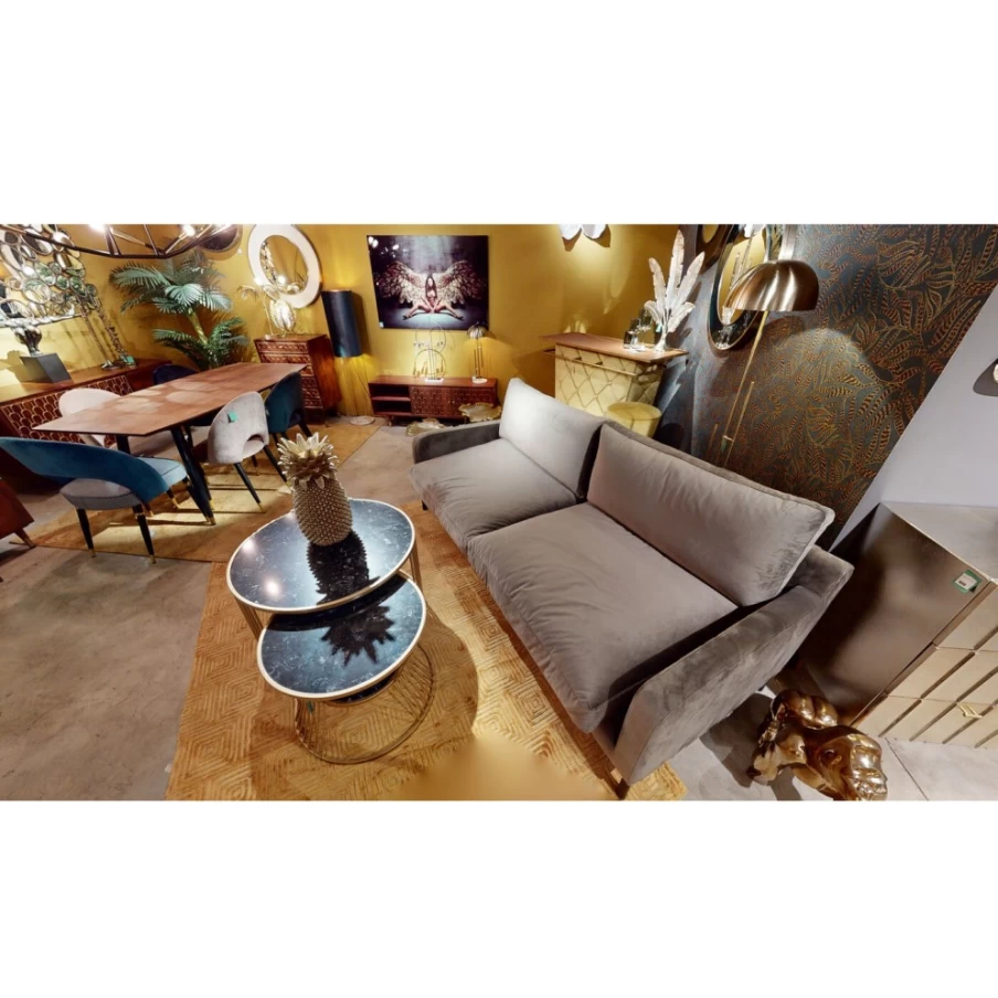 "KARE Design Iris Velvet Beige Chair - Luxurious Velvet Upholstered Accent Chair for Living Room"