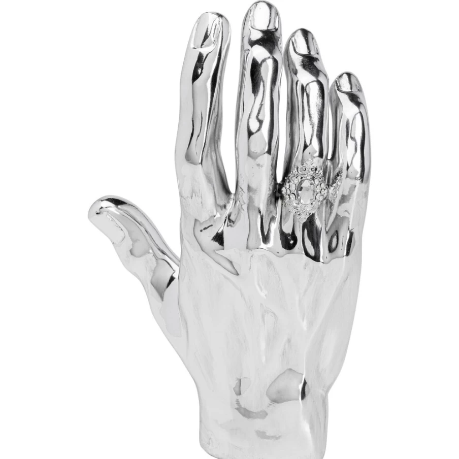 KARE Design Mano Diamond Silver Ring – Elegant 35 cm Deco Object for Stylish Accessories