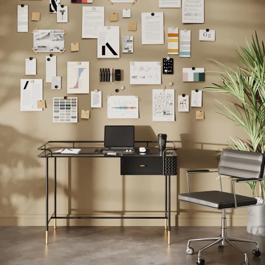 KARE Design Modern Desk Fence Organizer 120x60cm - Stylish Workspace Divider & Storage Solution