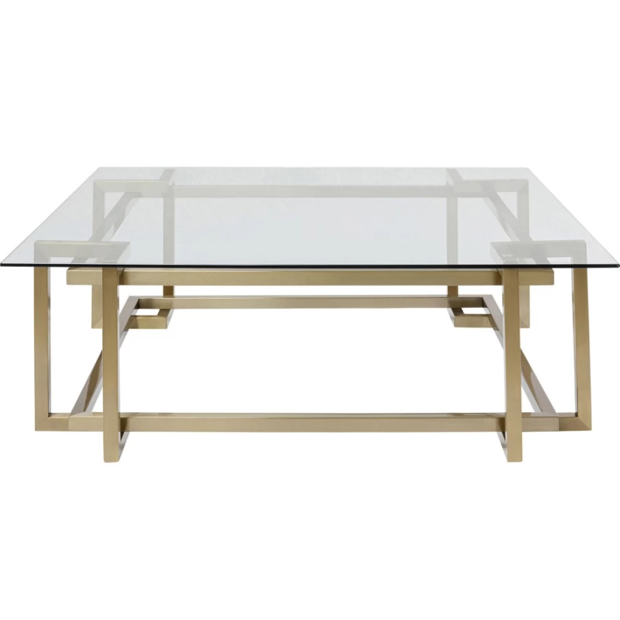 KARE Design Clara Gold Coffee Table - 120X120Cm Modern Luxury Square Table