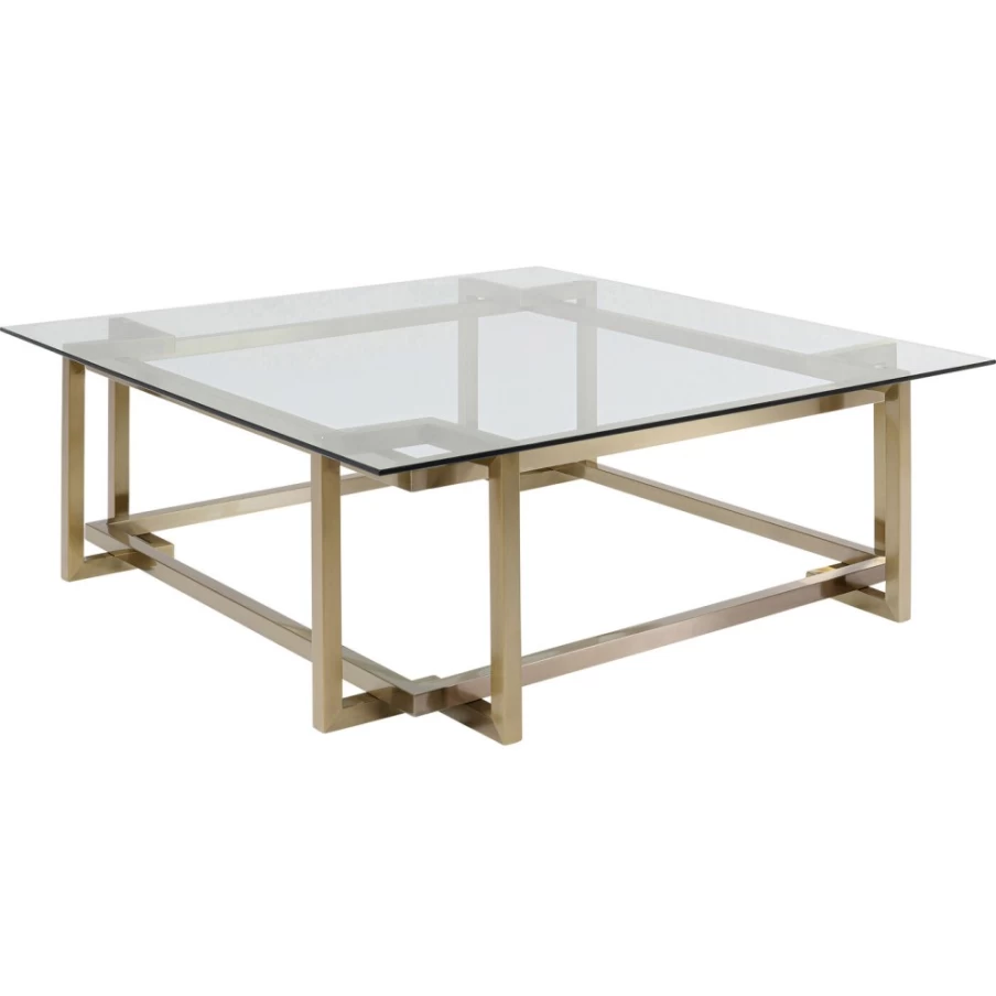 KARE Design Clara Gold Coffee Table - 120X120Cm Modern Luxury Square Table