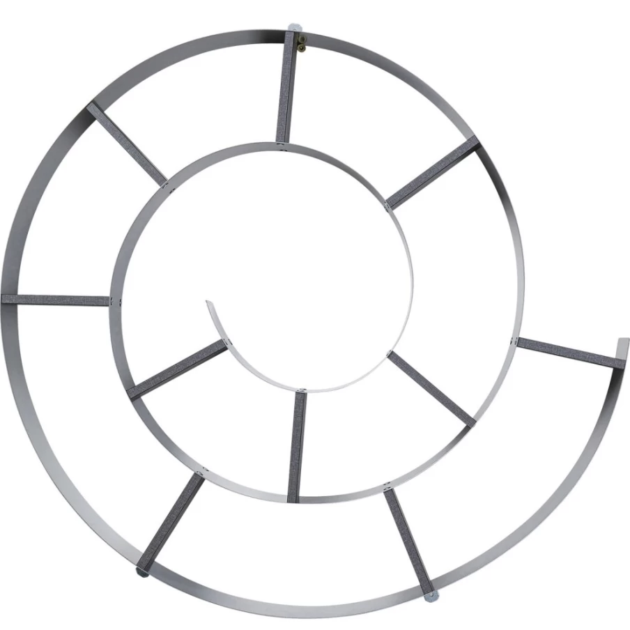 KARE Design Modern Wall Shelf Snail Shape in Silver-Grey Finish for Stylish Home Decor