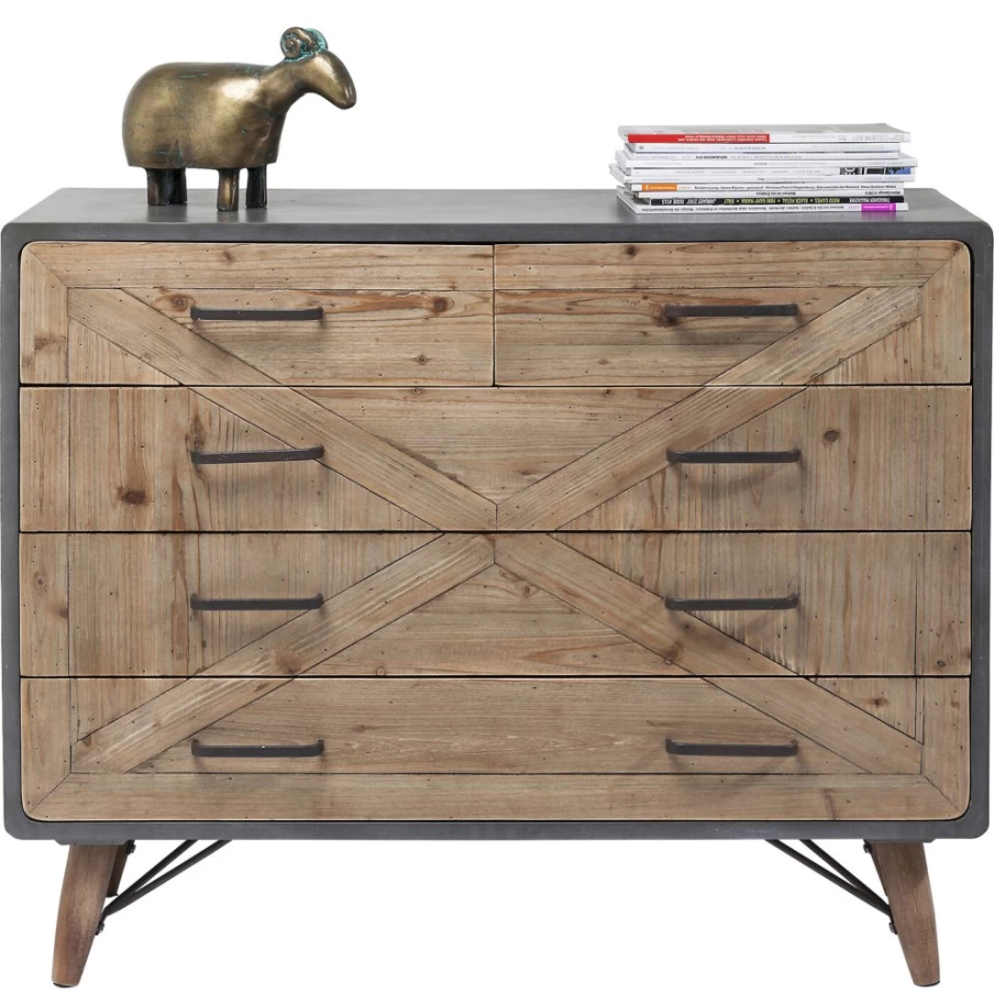 KARE Design Modern 5-Drawer Dresser - Stylish Storage Solution for Bedroom & Living Room