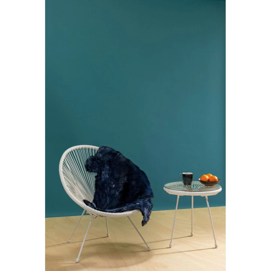 KARE Design Lambskin Heidi Blue Throw Blanket 60x85 cm Luxurious Soft Decorative Pillow Cover