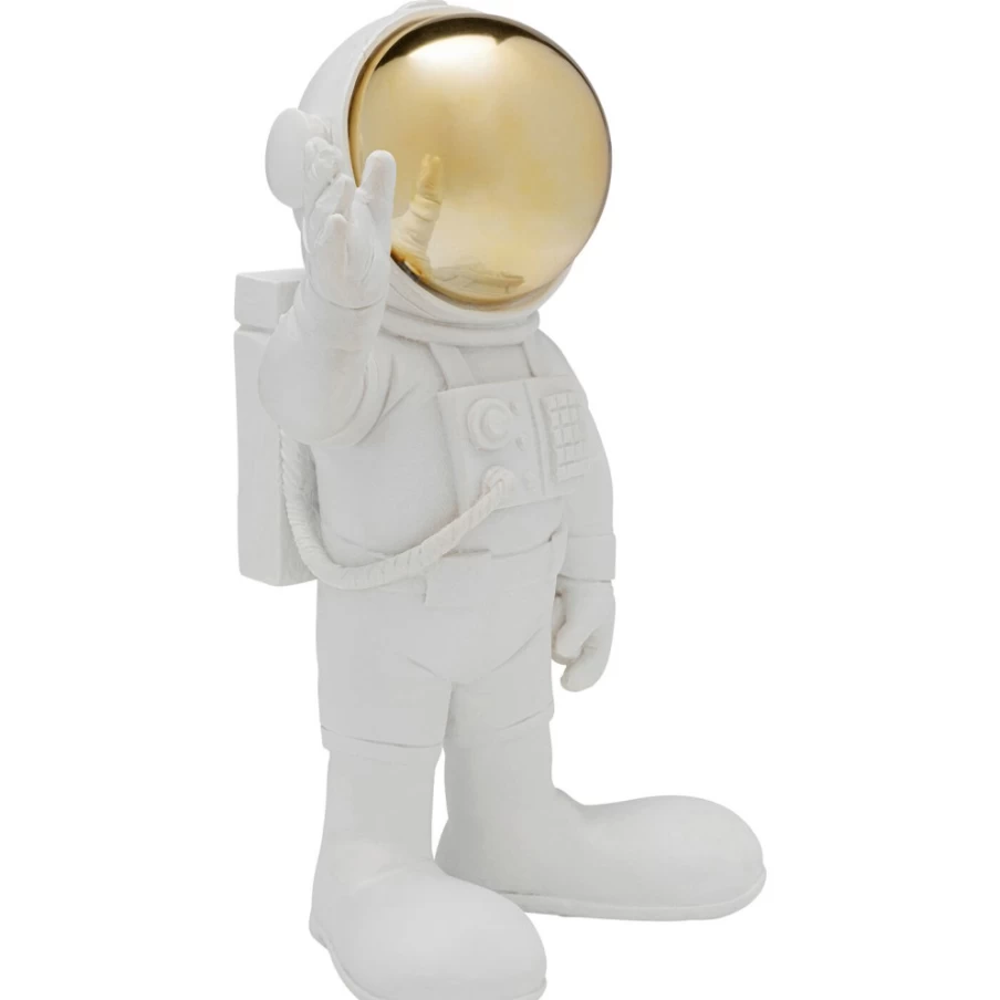 KARE Design Modern Astronaut Figurine - 27cm White Welcome Decoration for Home & Office