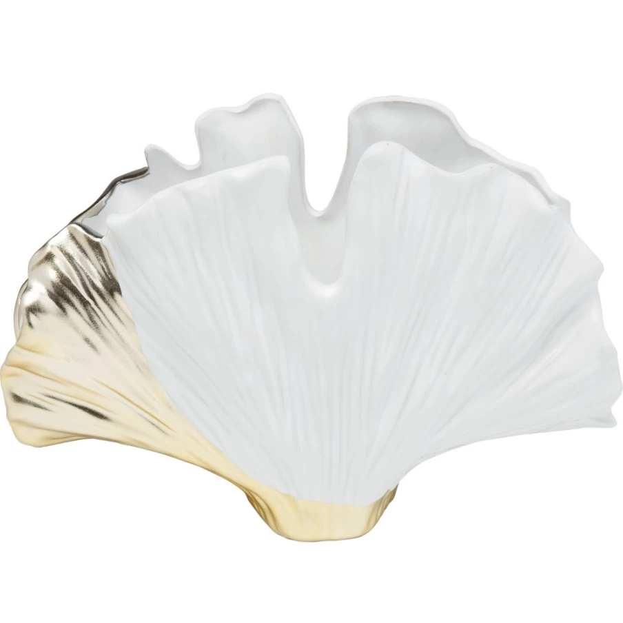 KARE Design Modern Ginkgo Leaf Vase - 18cm Elegant Home Decor