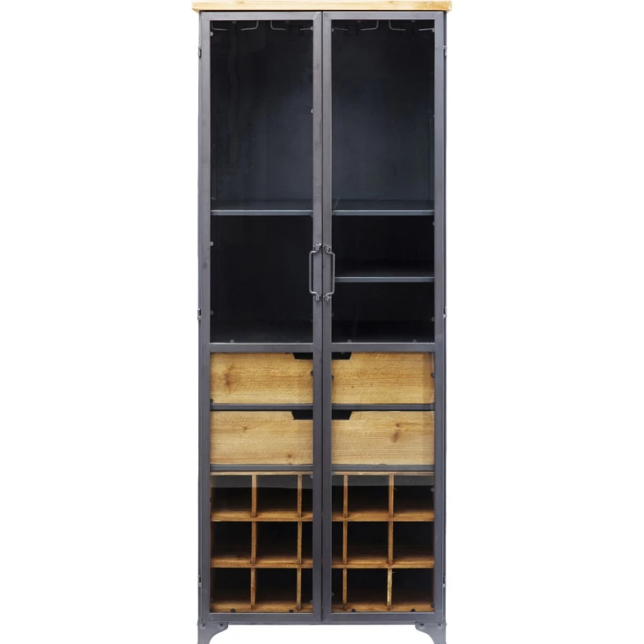 KARE Design Modern Display Cabinet Refugio - Stylish Glass Shelf Storage Unit for Living Room