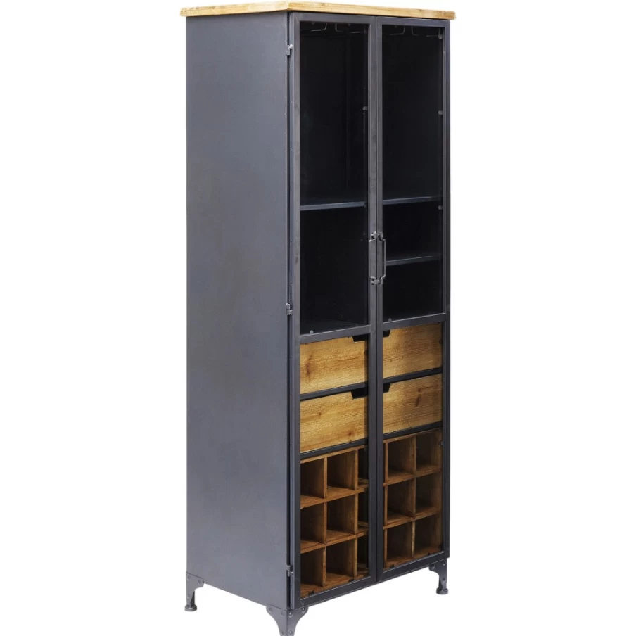 KARE Design Modern Display Cabinet Refugio - Stylish Glass Shelf Storage Unit for Living Room
