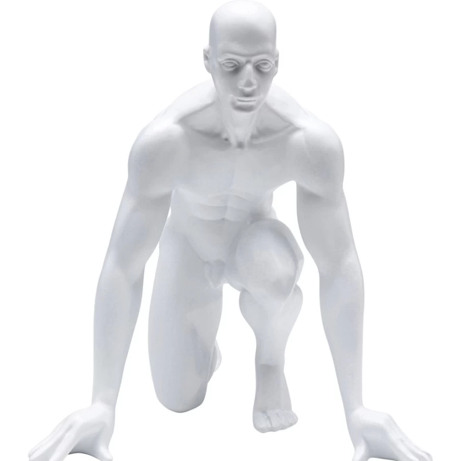 "KARE Design Modern White Runner Sculpture 25cm Home Decor Figurine"