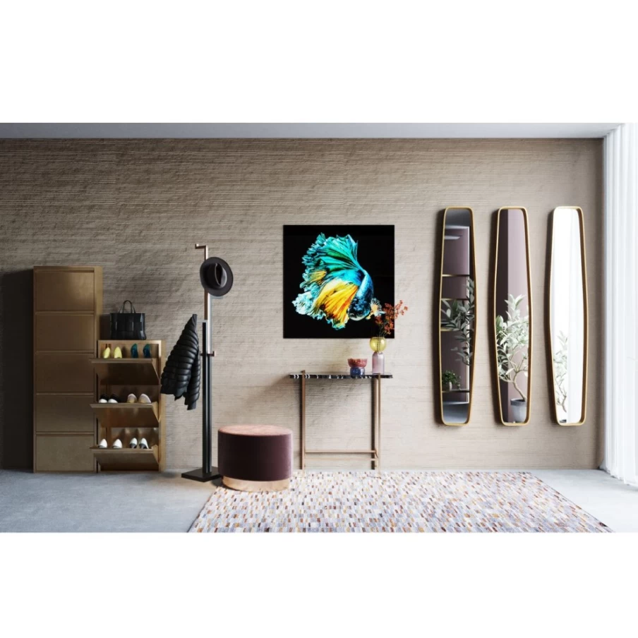 KARE Design Caruso 3 Bronze Shoe Storage Container | Modern Shoe Cabinet with 3 Compartments