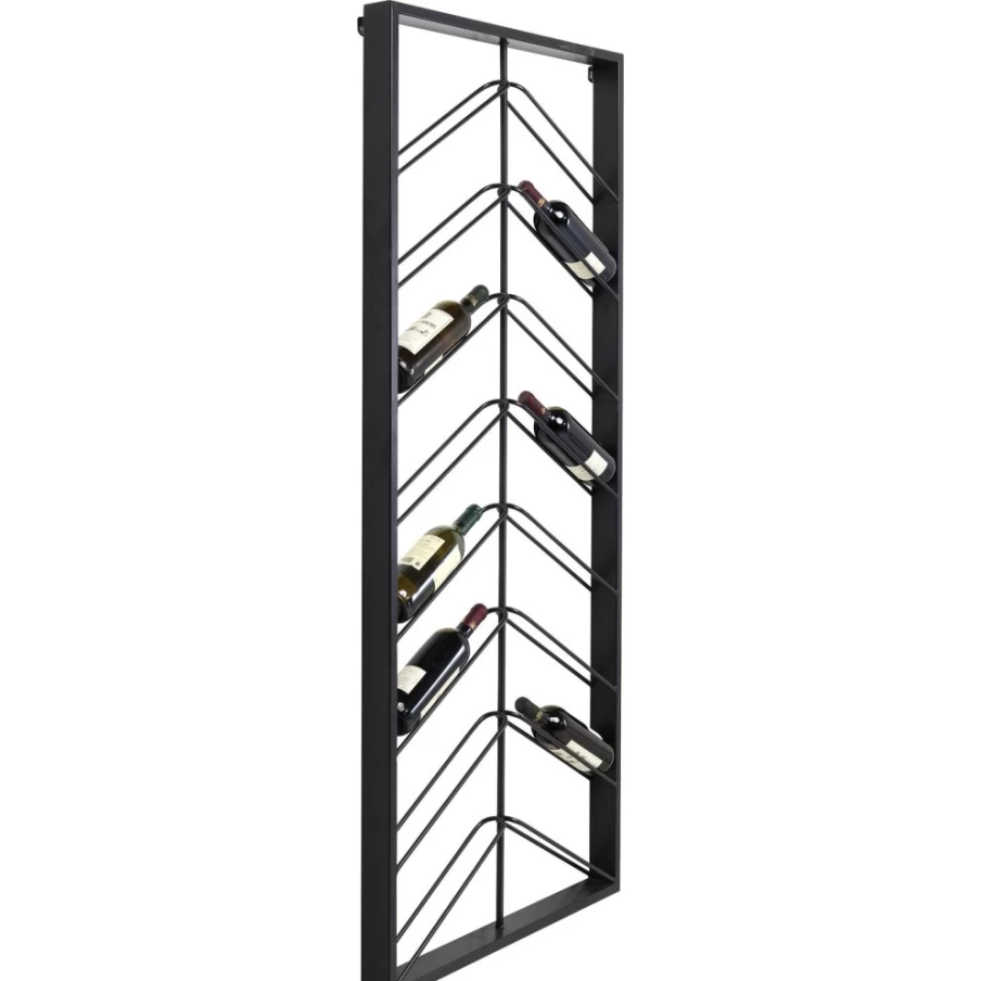 KARE Design Modern Wall-Mounted Wine Rack - Double Tier Bistro Shelf 70x160cm for Stylish Storage