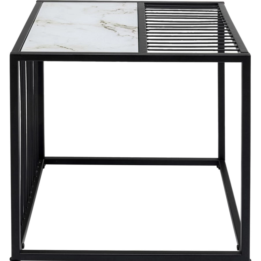 KARE Design Modern Side Table Twice 45x45cm - Stylish Square End Table for Living Room