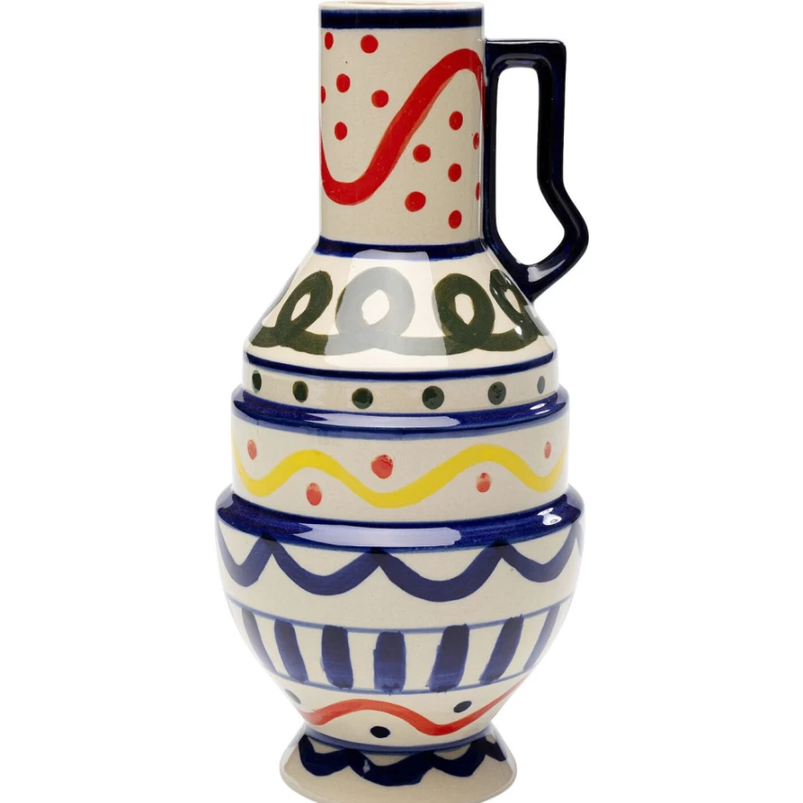 KARE Design Modern Los Cabos Vase with Handles - 25cm Decorative Ceramic Home Decor