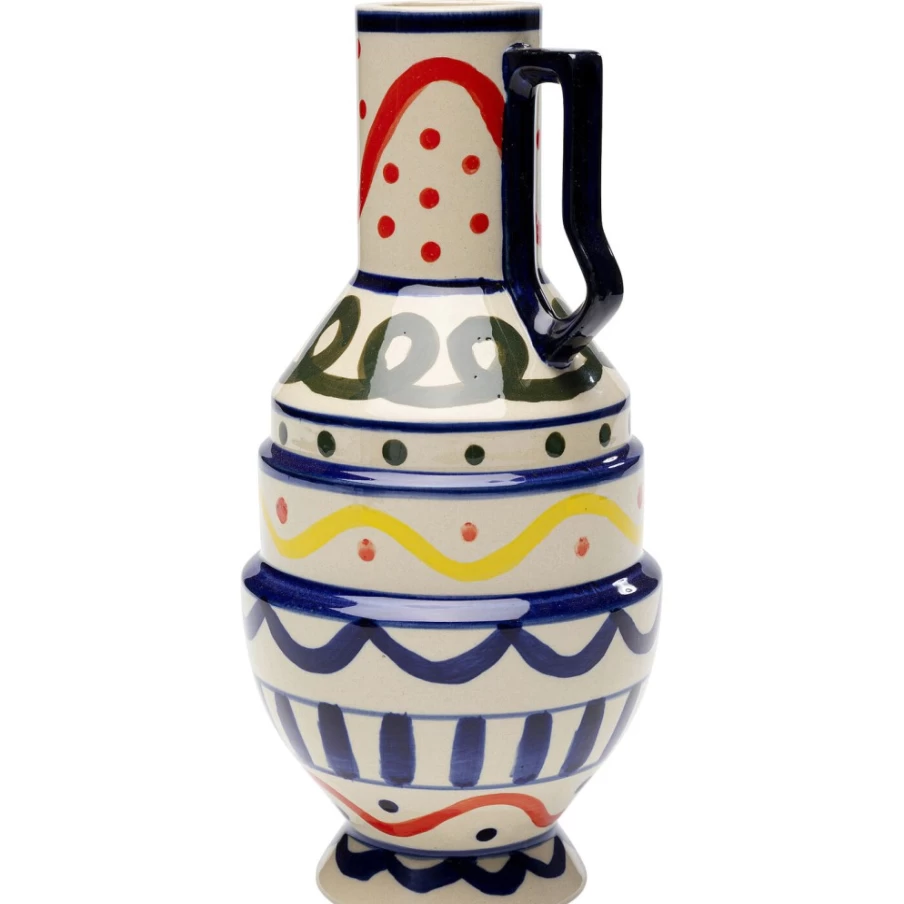 KARE Design Modern Los Cabos Vase with Handles - 25cm Decorative Ceramic Home Decor