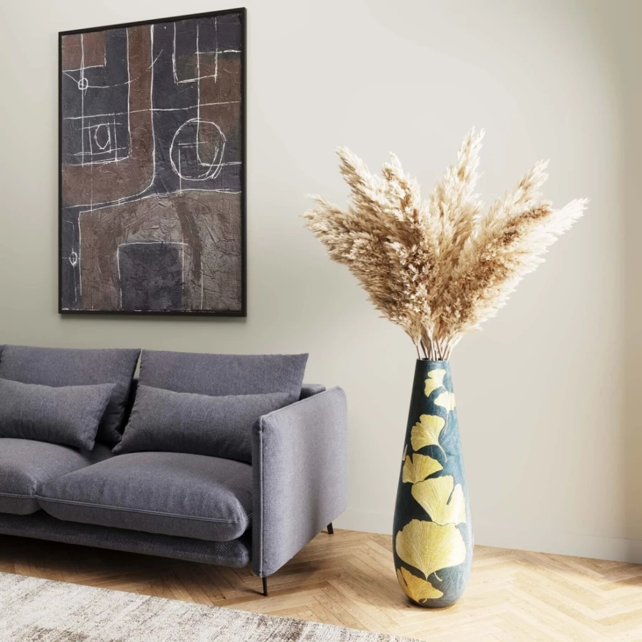 "KARE Design Modern Elegance Ginkgo Vase – 95cm Tall Decorative Home Accent"