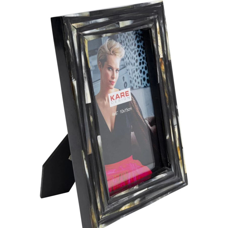"KARE Design Modern 10x15cm Picture Frame with Groove Detail for Wall Display"