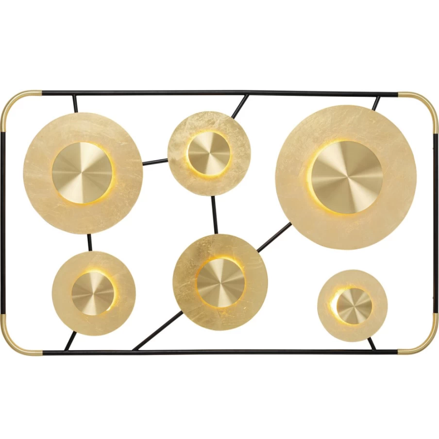 KARE Design Modern Wall Lamp Disc with 6 Lights – Sleek Ceiling Light Fixture for Contemporary Interiors