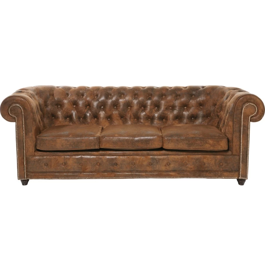 "KARE Design Cambridge 3-Seater Vintage Smart Sofa - Modern Retro Living Room Furniture"