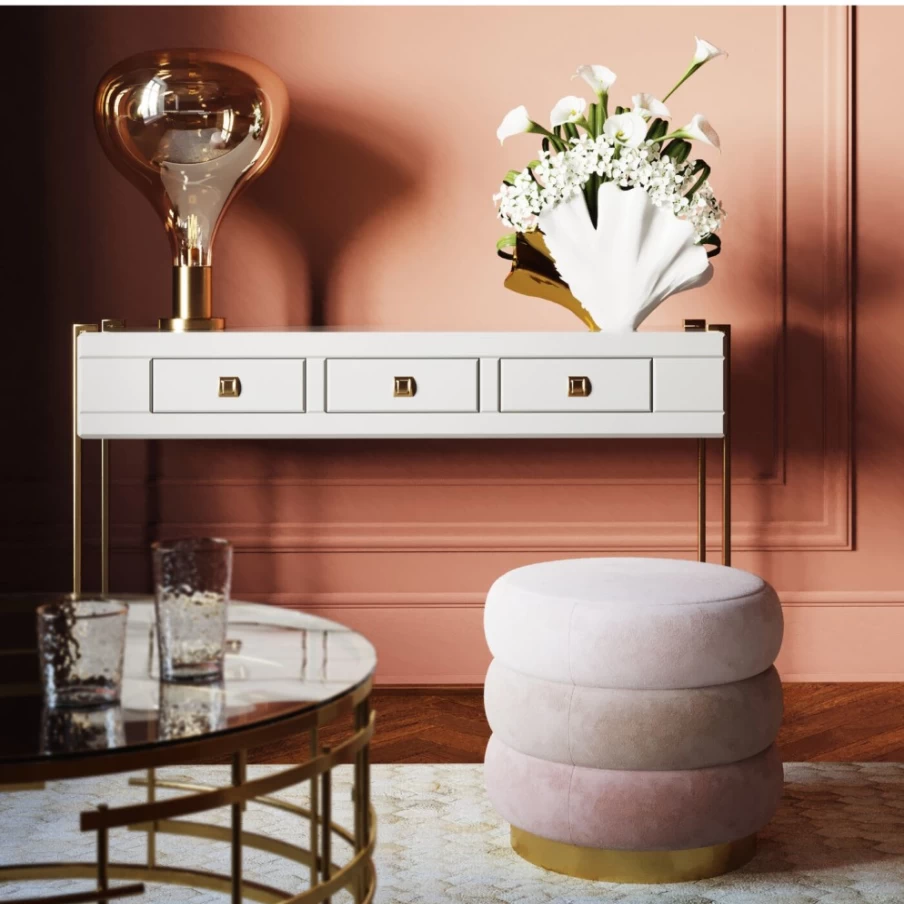 KARE Design Modern Cream Sandwich Stool - 45cm Height, Stylish Bar Stool for Home & Cafe