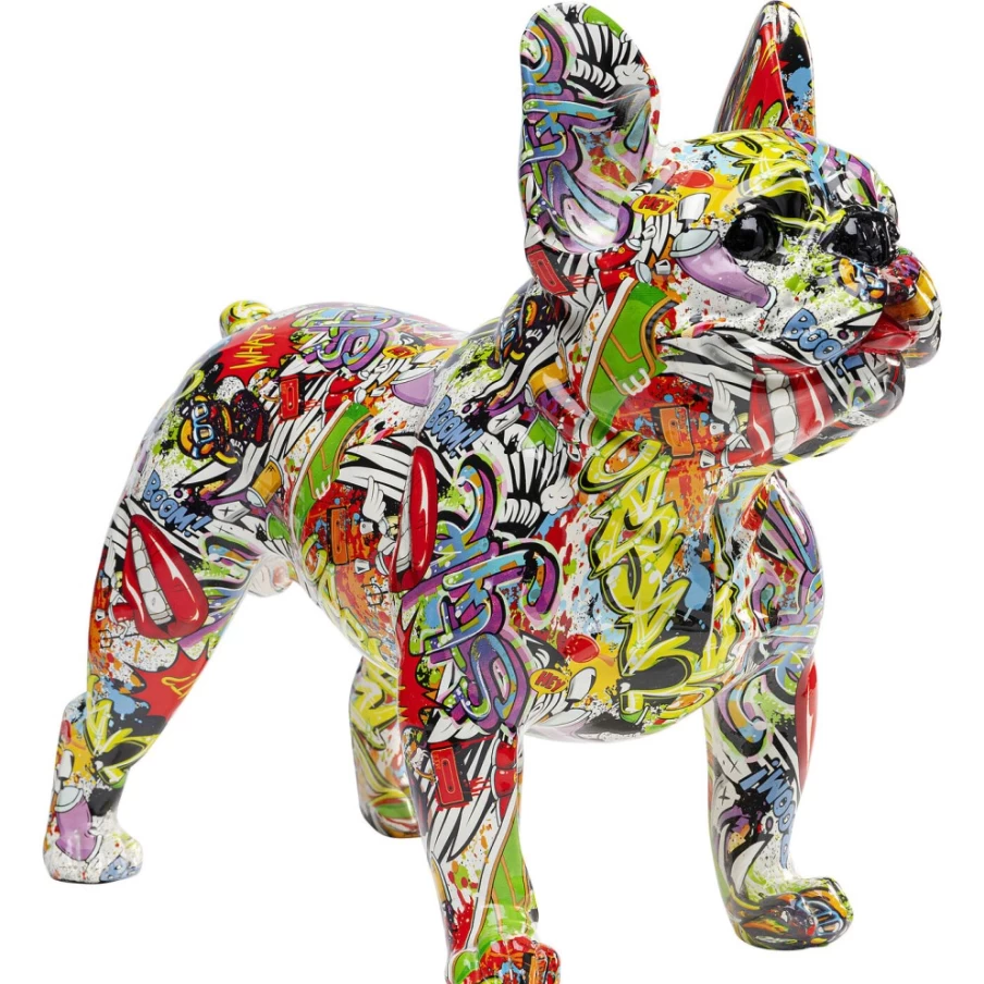 KARE Design Modern Deco Figurine - 50Cm Comic Dog Statue, Playful Animal Sculpture for Home Decor