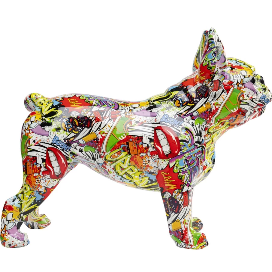 KARE Design Modern Deco Figurine - 50Cm Comic Dog Statue, Playful Animal Sculpture for Home Decor
