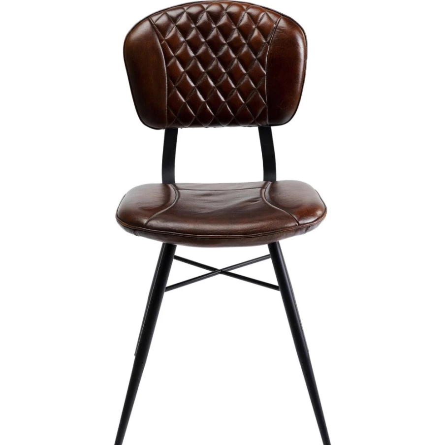 "KARE Design Samba Leather Chair in Brown – Premium Brown Leather Lounge Chair"