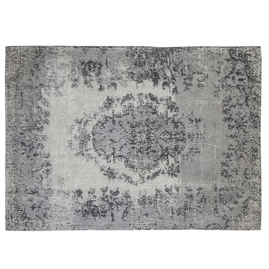 KARE Design Modern Grey Kilim Carpet 200x300 cm Pop Art Handmade Rug for Home Decor