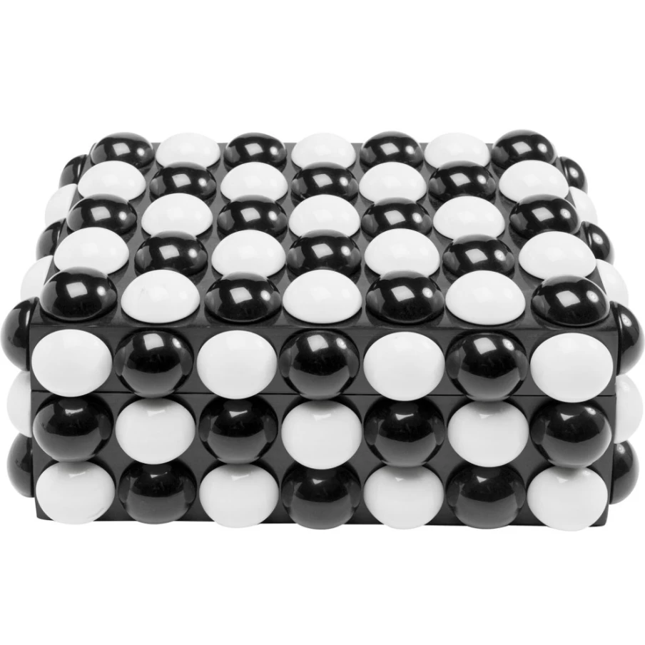 KARE Design Polka Dot Decorative Storage Box 21x9 cm Modern Home Organizer