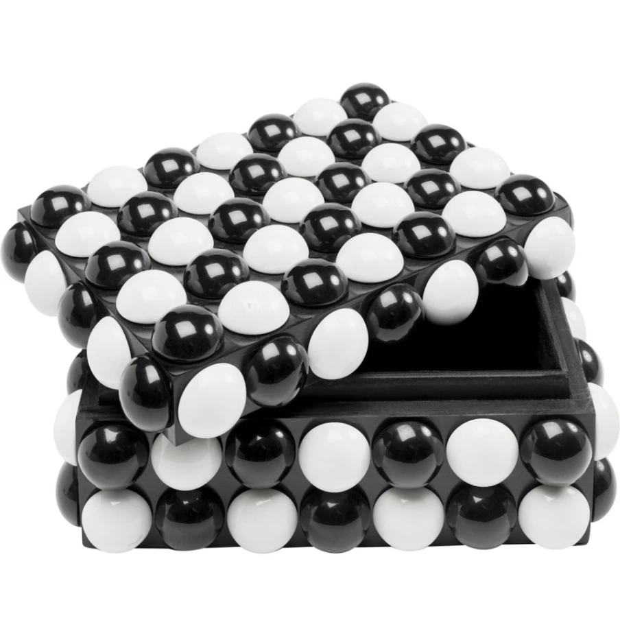 KARE Design Polka Dot Decorative Storage Box 21x9 cm Modern Home Organizer