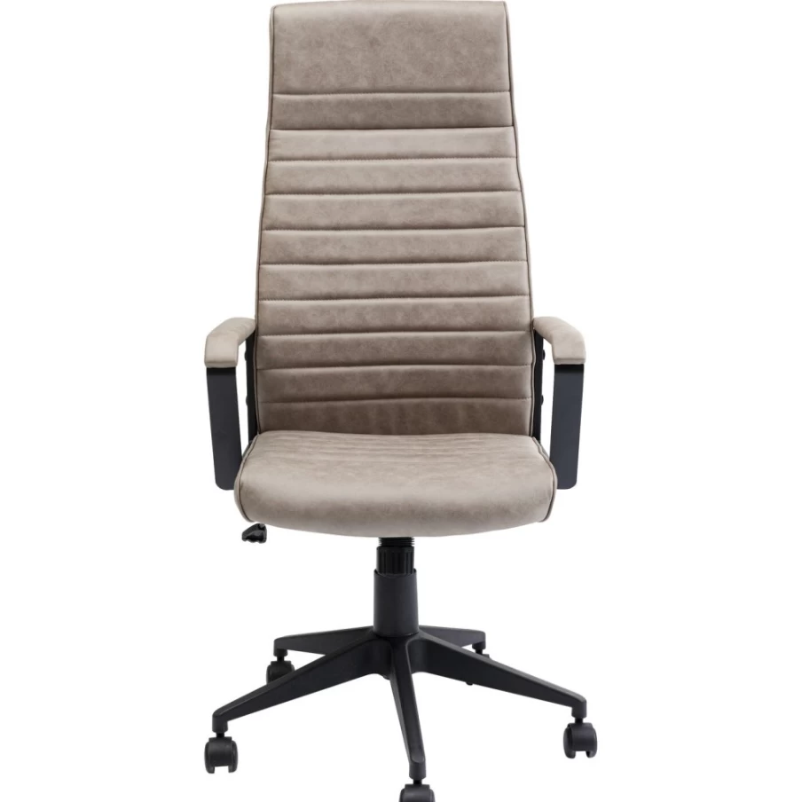KARE Design Labora High Back Office Chair - Ergonomic Pebble Fabric Executive Desk Chair for Comfort & Style
