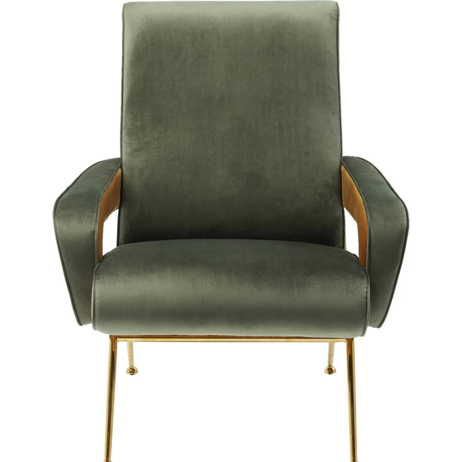 "KARE Design Luna High Green Armchair – Modern Luxury Lounge Chair"