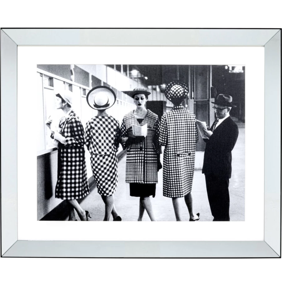 KARE Design Framed Picture Book Club Poster 105x85cm - Vintage Wall Art Decor for Living Room & Bedroom