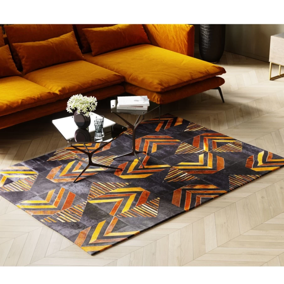 "KARE Design Modern Carpet Puzzle 170x240 cm - Stylish Geometric Floor Rug for Home Decor"