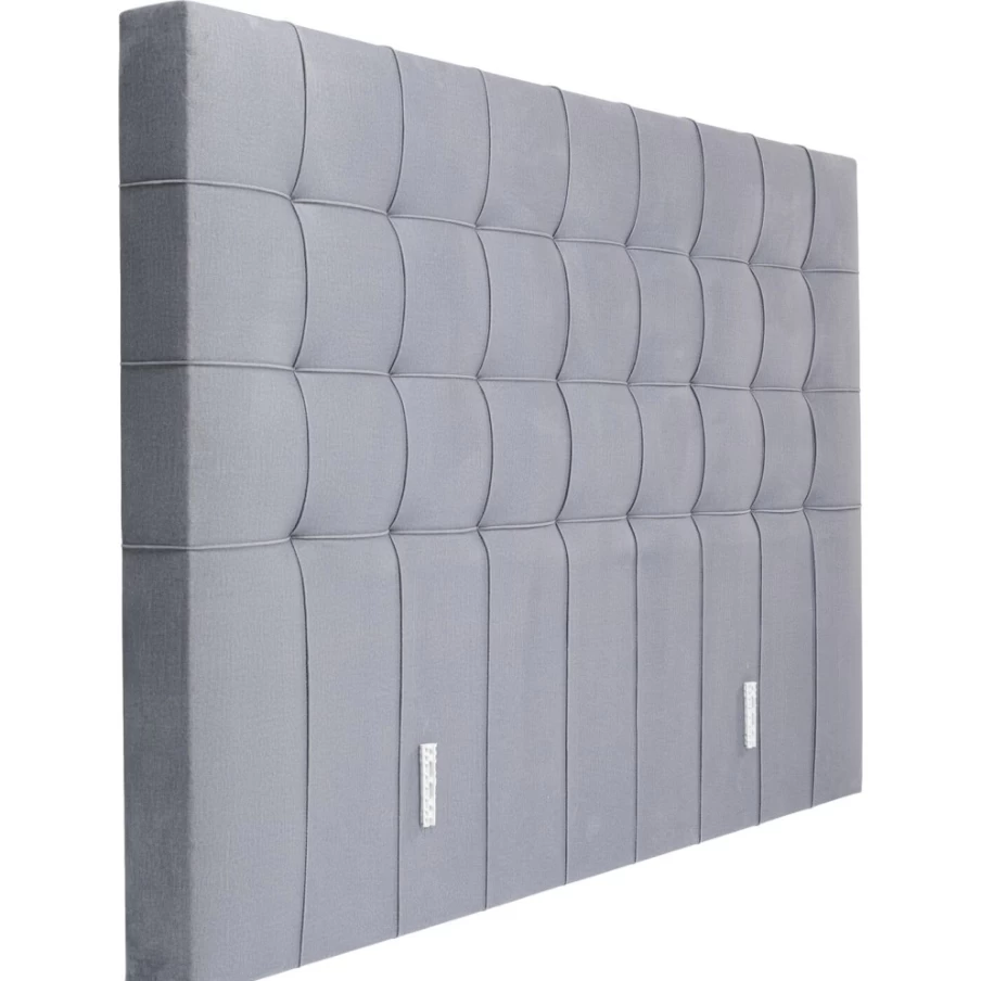KARE Design Benito Grey Upholstered Headboard 160cm Wide Luxury Bed Frame