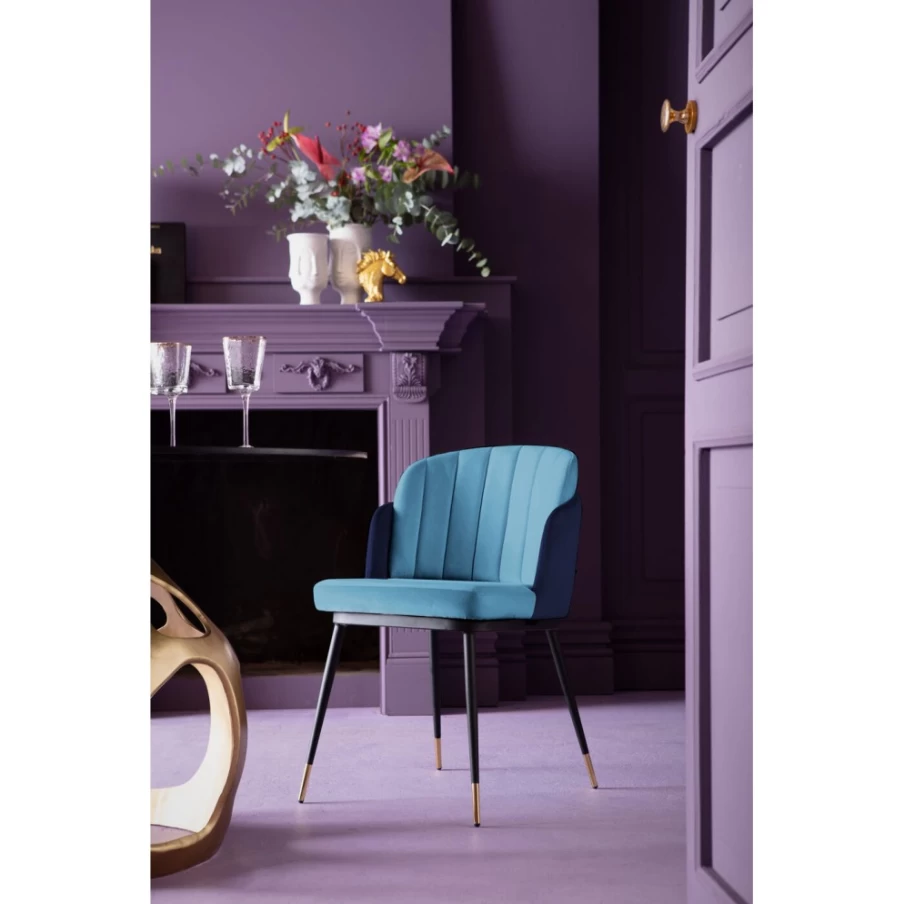 "KARE Design Hojas Blue Chair - Modern Stylish Seating for Home & Office"