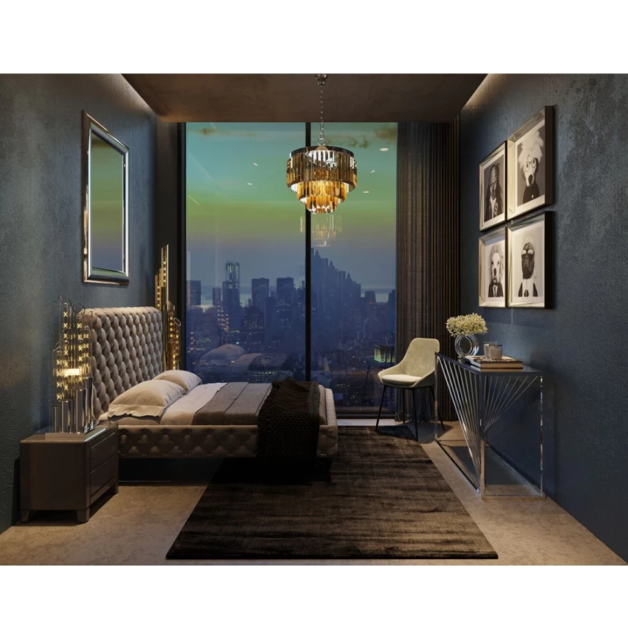 "KARE Design 60x60cm Modern Picture Frame Mirror with Dog Art - Wall Decor"