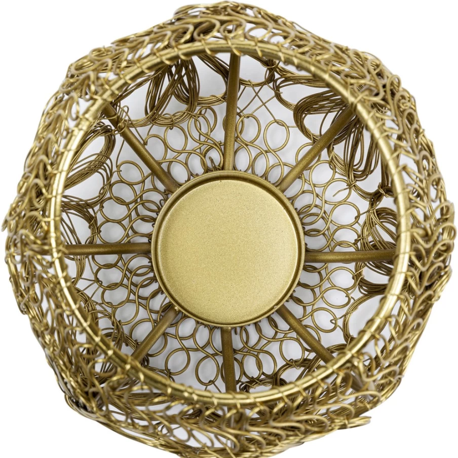 KARE Design Brass Tealight Holder Hayat - 12cm Elegant Candle Stand for Home Decor