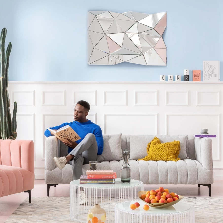 KARE Design Prisma Mirror 120x80 cm - Modern Decorative Wall Mirror for Home & Office