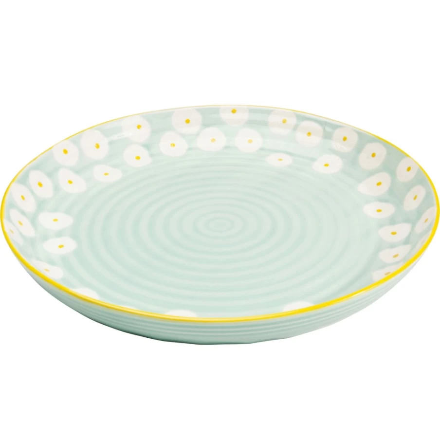 KARE Design Modern Dotty Plate 27cm - Stylish Ceramic Dinner Plate for Home Dining Decor