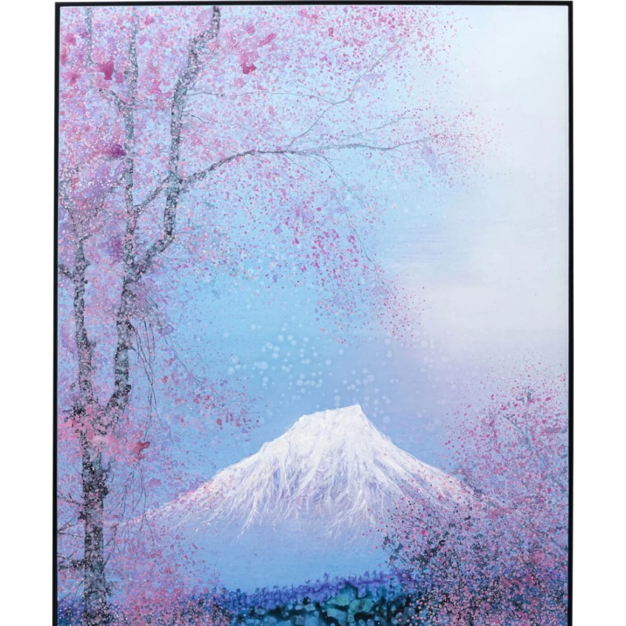 "KARE Design Framed Fuji Art Print 100x120cm - Modern Wall Decor Picture"