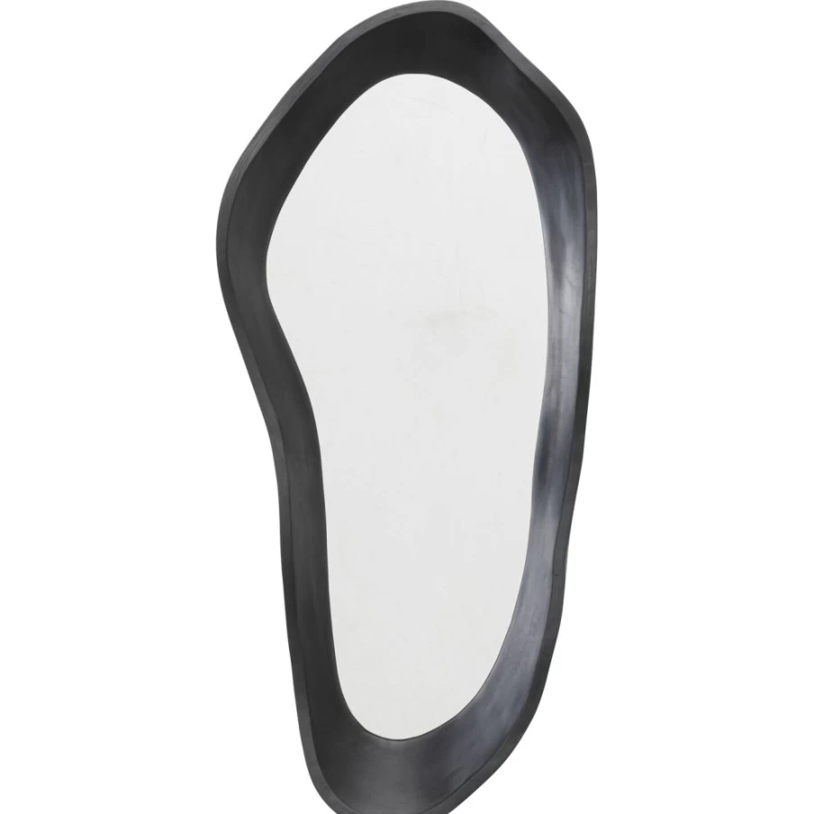 KARE Design Modern Black Wall Mirror 29x61 cm - Dynamic Stylish Decor for Home & Office