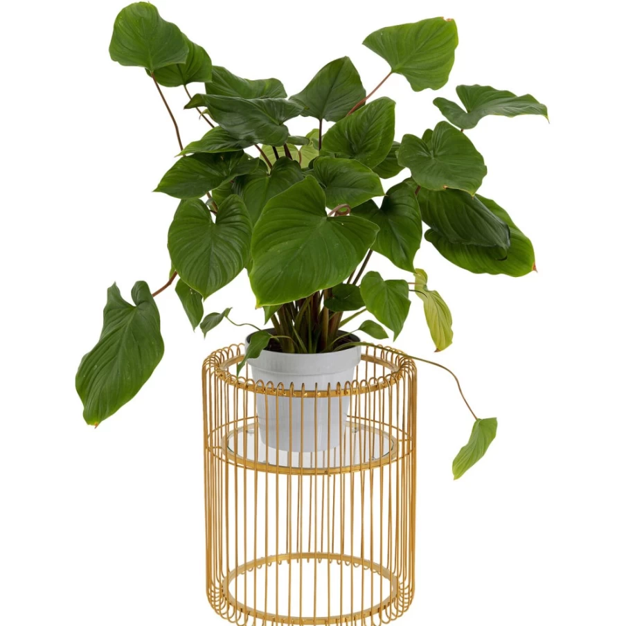 KARE Design Gold Wire Plant Holder - 44Cm Modern Hanging Flower Basket for Indoor Outdoor Decor