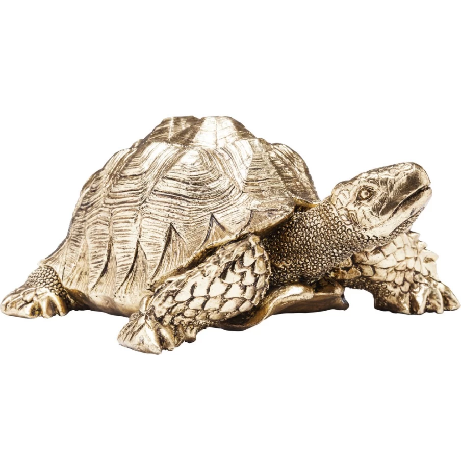 KARE Design Gold Turtle Decorative Figurine - Small Tabletop Decor