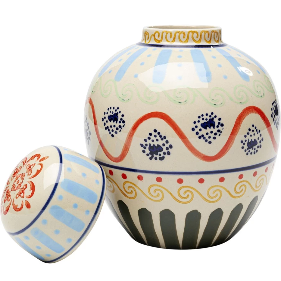 KARE Design Deco Jar Los Cabos 25Cm - Decorative Ceramic Vase for Modern Home Decor
