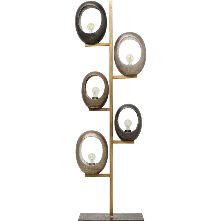 KARE Design Modern 5-Loop Floor Lamp 173cm Tall Contemporary Lighting for Living Room