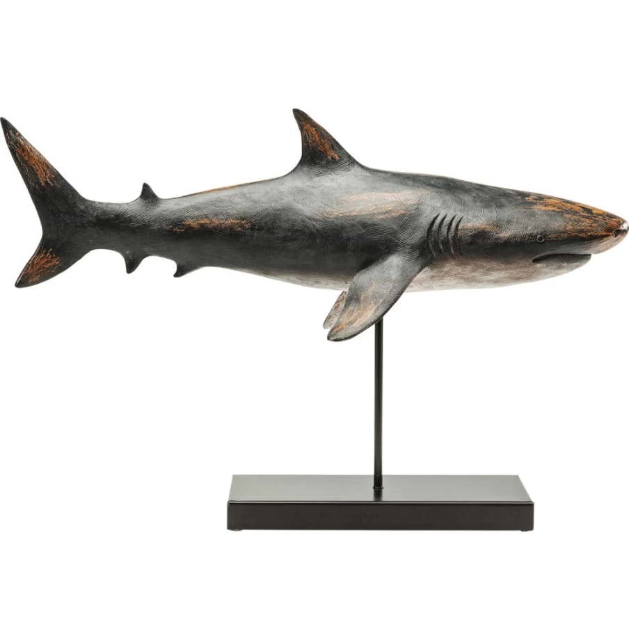 KARE Design Modern Shark Sculpture Deco Figurine - 59cm Contemporary Home Decor Statue