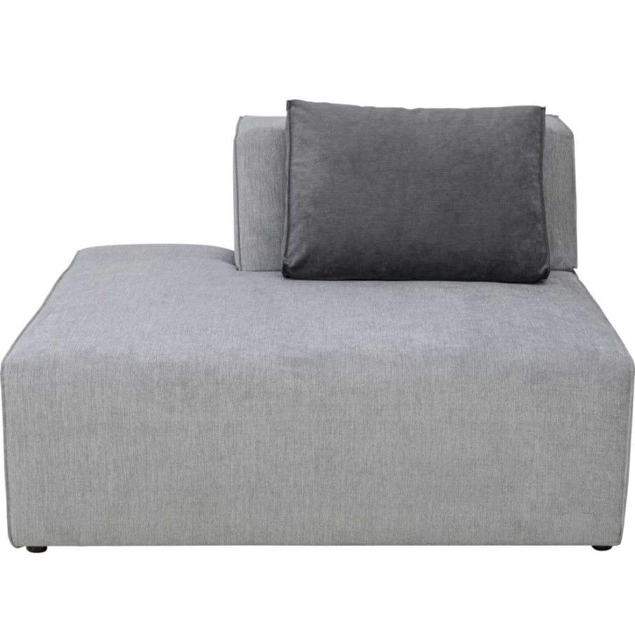 KARE Design Infinity Ottoman Grey Left Sectional Modular Sofa Element
