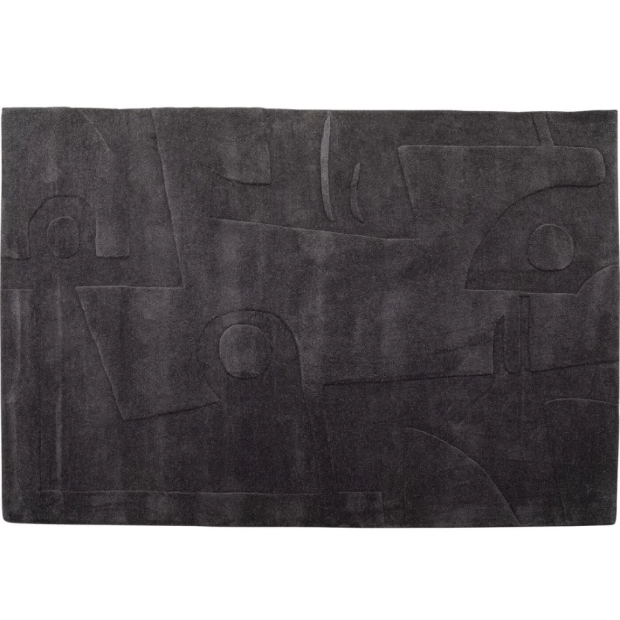 KARE Design Modern Anthracite Carpet Corner 200x300 cm for Contemporary Home Decor